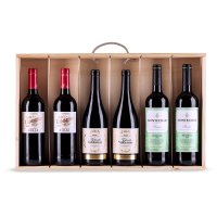 Caja De Madera Navidad N1 Rioja-somontano 6bot R-1604 6 Bot - 20319