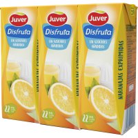 Zumo Juver Disfruta Naranja Exprimida Mini Brik 200 Ml Pack 3 - 3152