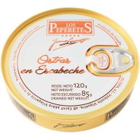 Ostras Los Peperetes En Escabeche Lata Ro 120 Gr - 36783