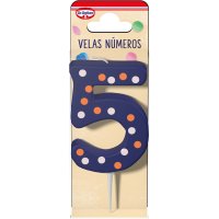 Velas Cumpleaños Dr. Oetker Número 5 - 40033