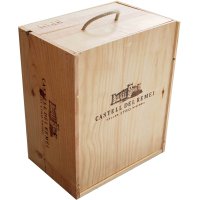 Caja Madera Castell Del Remei 3 Bot - 44003