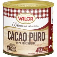 Cacau Valor Pur Sense Sucre Pols 250 Gr - 49308