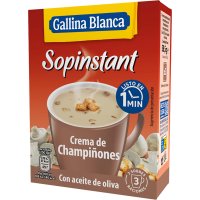 Crema Gallina Blanca Sopinstant Champiñones 3 Sobres - 49342