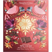 Napolitanas Simón Coll Navidad Chocolate 70% Cacao Estuche 12 U - 49637