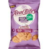 Chips Lentejas Frit Ravich Real Bites Pimienta Y Sal Bolsa 80 Gr - 49738