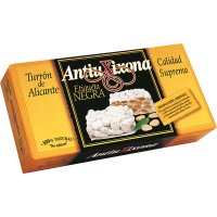 Torró Antiu Xixona Etiqueta Negra Alacant 200 Gr - 8509