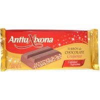 Turrón Antiu Xixona Etiqueta Roja Chocolate Crujiente 200 Gr - 8512