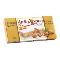 Turrón Antiu Xixona Etiqueta Blanca Alicante 200 Gr - 8514