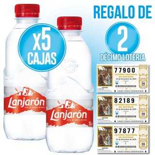 5 LANJARON 33 PET + REGALO 2 DECIMOS LOTERIA NAVIDAD