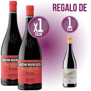 1 FAUSTINO RIVERO TINTO CRIANZA + REGALO 1 VALDERIVERO TINTO CRIANZA