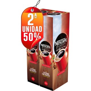 POR 1 NESCAFE SOBRES DESCAFEINADO, SEGUNDA UNIDAD AL 50%.