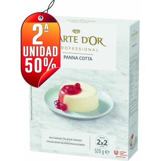 POR 1 PANNA COTTA CARTE D'OR, SEGUNDA UNIDAD AL 50%.