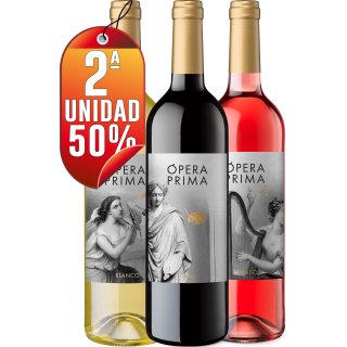 POR 1 CAJA DE OPERA PRIMA, SEGUNDA CAJA AL 50%.