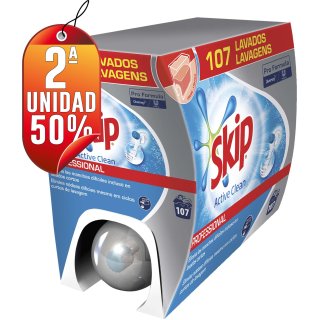 PER 1 DETERGENTE SKIP DE 7,5LT, SEGUNDA UNIDAD AL 50%.