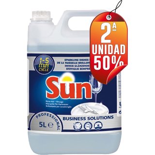 POR 1 ABRILLANTADOR MÀQUINAS SUN DE 5 LITROS, SEGUNDA UNIDAD AL 50%.