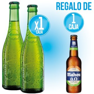 POR 1 CAJA DE ALHAMBRA RESERVA 1/3 RETORNABLE, REGALO DE 1 MAHOU TOSTADA SIN GLUTEN 1/3SR