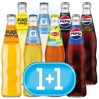 1+1 EN LA GAMA 350 RETORNABLE DE PEPSI, KAS, AQUARADE O LIPTON.