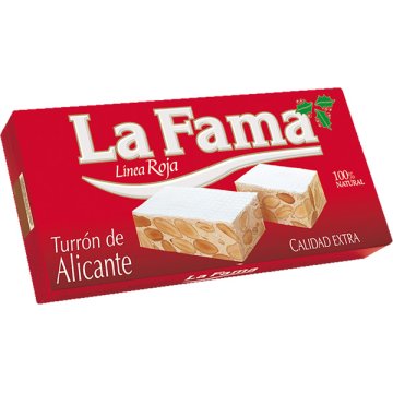 Turrón La Fama Línea Roja Alicante 200 Gr