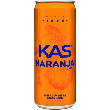 Refresco Kas Zero Naranja Lata Sleek Sin Hicone