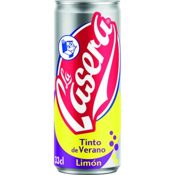 Tinto De Verano La Casera Limón 4.7º Lata Sleek 33 Cl Retráctil 8 U