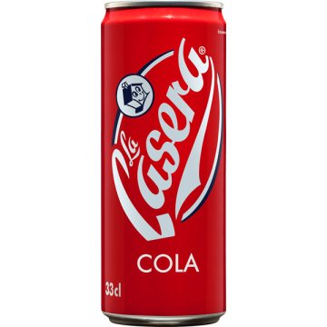 Gaseosa La Casera Cola Lata Sleek 33 Cl Retráctil 8 U