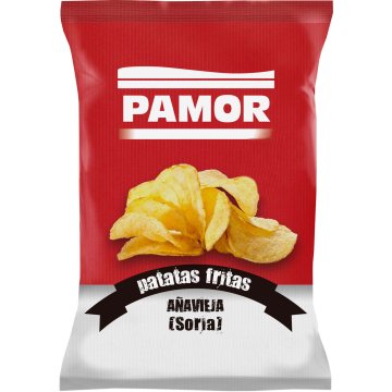 Patatas Fritas Pamor Aceite Girasol Bolsa 50 Gr