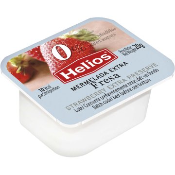 Mermelada Helios 0% Fresa Porciones 20 Gr 80 U