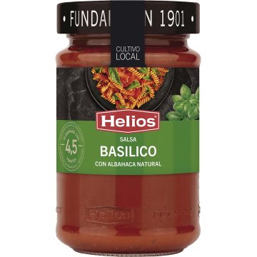 Salsa Helios Basilico Tarro 380 Gr