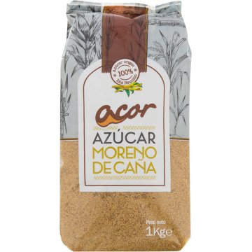 Azúcar Acor Moreno De Caña Bolsa 1 Kg