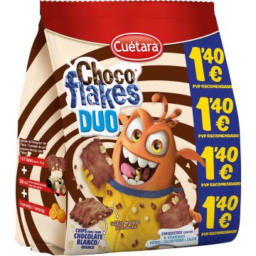 Galletas Cuétara Choco Flakes Duo 120 Gr Pvp 1.40 