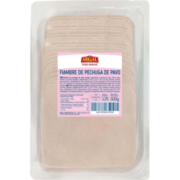 Pechuga De Pavo Argal Food Service Lonchas 500 Gr