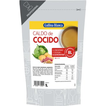 Caldo Gallina Blanca Clean Cocido Líquido Concentrado Doy-pack 1 Lt