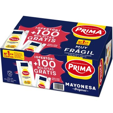 Mayonesa Prima Sobres 10 Gr 230 U +100 U Gratis