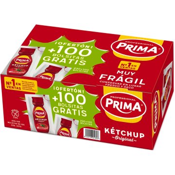 Ketchup Prima Sobres 10 Gr 230 U +100 U Gratis