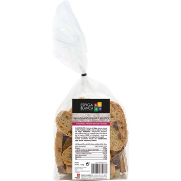 Mini Chapata Espiga Blanca Con Pasas Y Nueces Bolsa 120 Gr