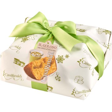 Panettone Casa Rinaldi Embolicat A Mà Farcit Crema De Festucs 750 Gr