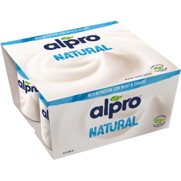 Iogurt Alpro Soja Natural 125 Gr Pack 4