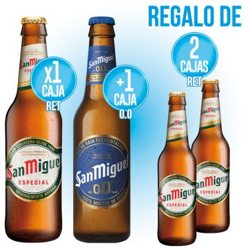 1 SAN MIGUEL 1/3 RECUPERABLE I 1 SAN MIGUEL 00 RECUPERABLE + REGAL 2 SAN MIGUEL 1/3 RECUPERABLE