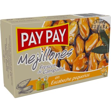 Mejillones Pay Pay En Escabeche 25/35 Rr-120