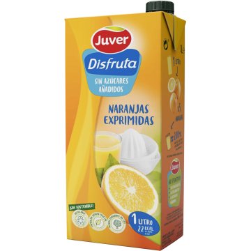 Zumo Juver Disfruta Naranja Exprimida Brik 1 Lt