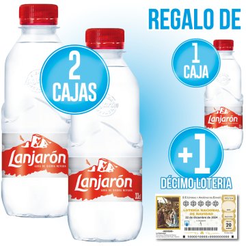 POR 2 CAJAS DE LANJARÓN DE 33CL, REGALO DE OTRA CAJA Y UN DÉCIMO DE LOTERIA.