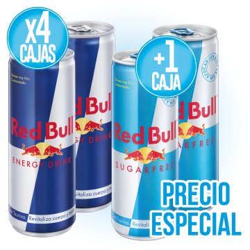 4 RED BULL REGULAR + REGAL 1 RED BULL SUGAR FREE