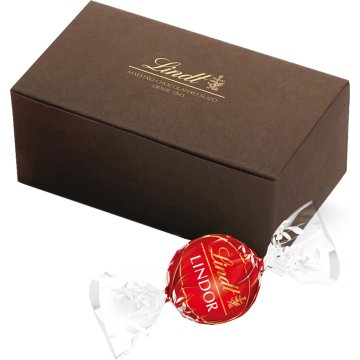 Bombones Lindt Lindor Leche Caja Marrón 25 Gr 2 U