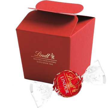 Bombons Lindt Lindor Llet Caixa Flor Vermella 50 Gr 4 U