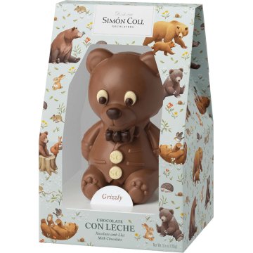 Figura De Xocolata Simón Coll ós Amb Llet 165 Gr