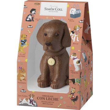 Figura De Chocolate Simón Coll Perro Con Leche 165 Gr