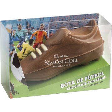 Figura De Chocolate Simón Coll Bota De Fútbol Con Leche 120 Gr