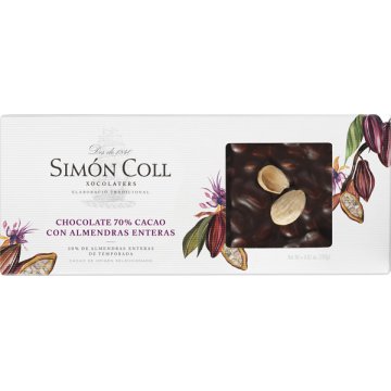 Torró Simón Coll Barca 70% Cacao Amb Ametlla Marcona 250 Gr