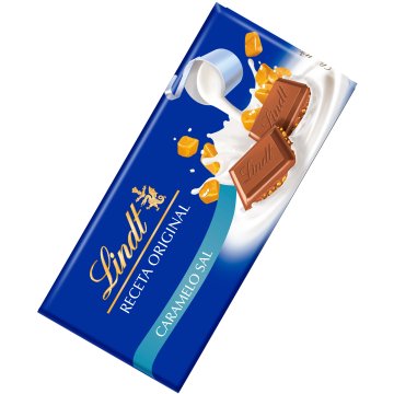 Chocolate Lindt Original Con Leche Caramelo Y Sal 100 Gr