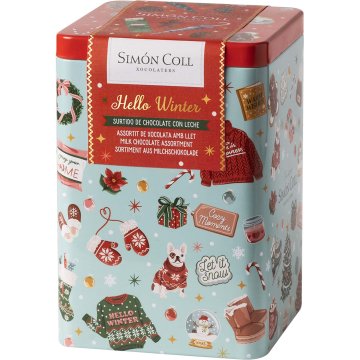 Xocolata Simón Coll Assortiment Hello Winter Llauna 120 Gr